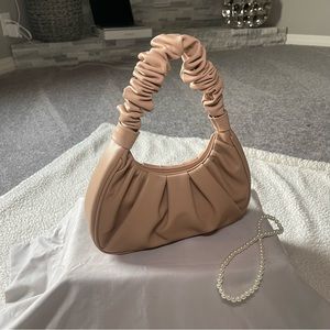 PLT Extreme Ruched Handle Shoulder Bag